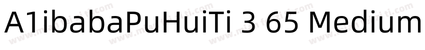 A1ibabaPuHuiTi 3 65 Medium字体转换